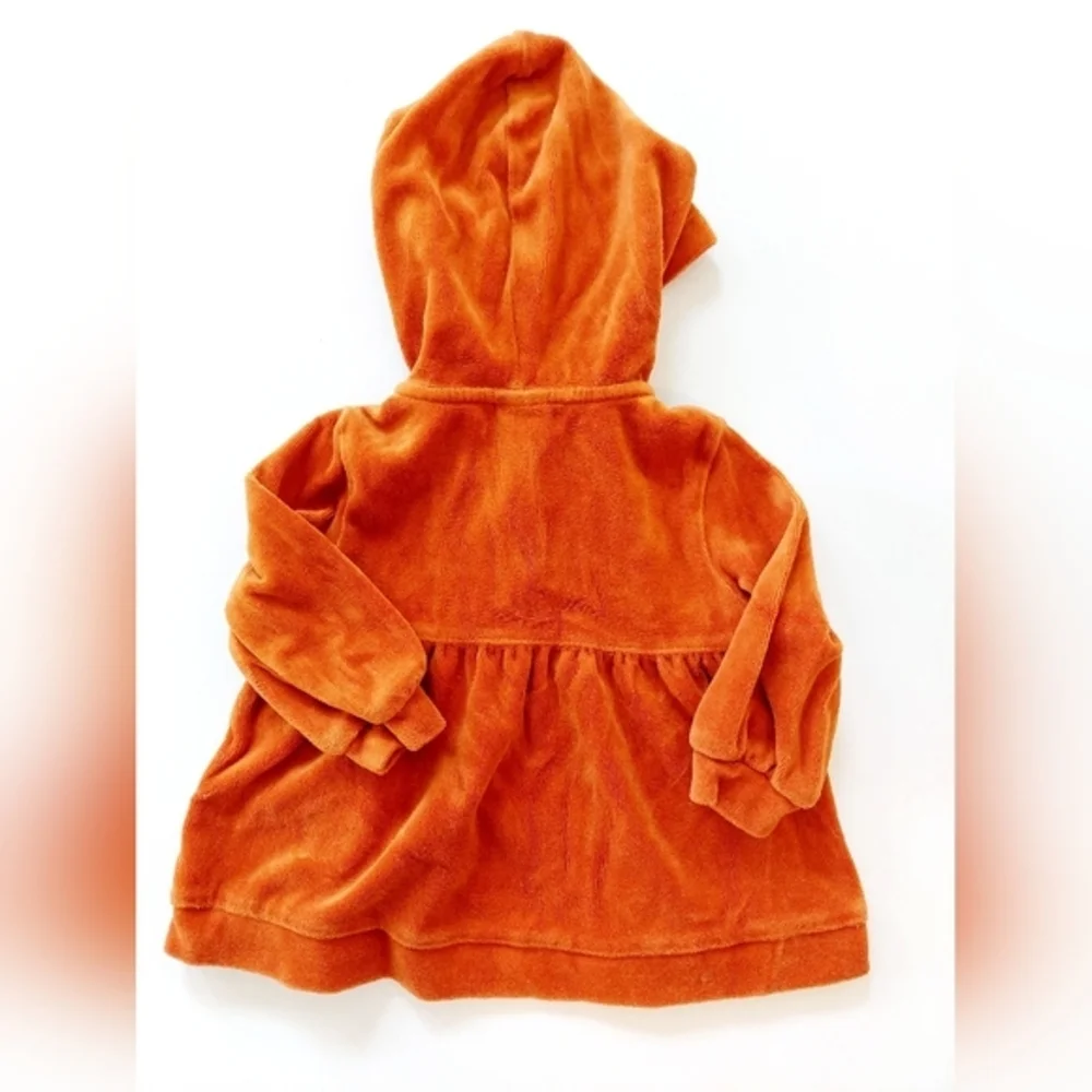 Velvety Orange Jacket‎ Pullover Autumn 6-12 months gymboree